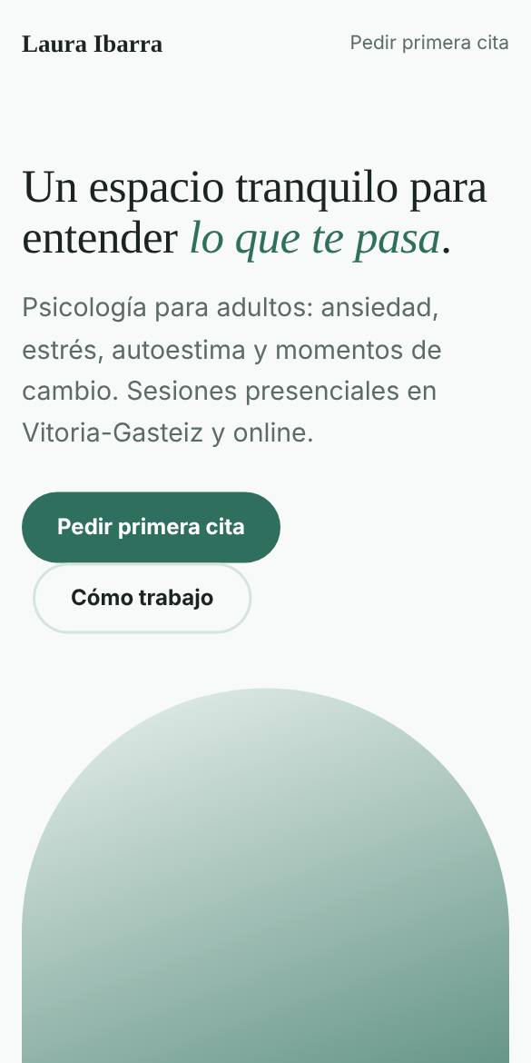 Web de ejemplo de una psicóloga